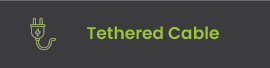 Tethered cable for easy use